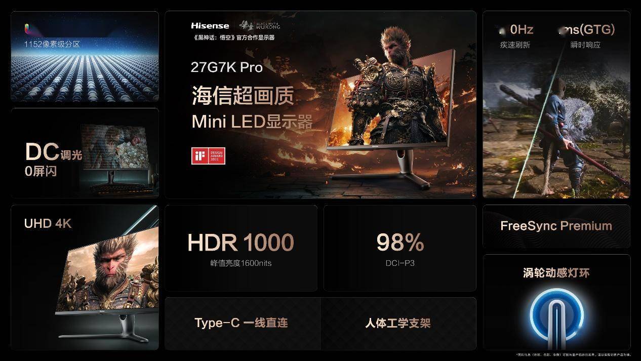 双11第一天！海信显示器27G7K Pro、34G6K喜提榜单双冠！
