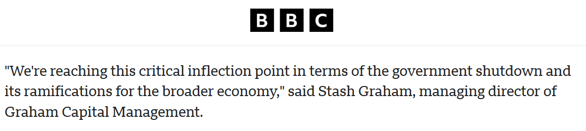 全球媒体聚焦｜美国政府停摆将对整个经济系统产生冲击